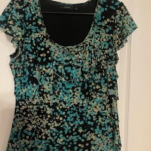 Black and Blue Women's Top